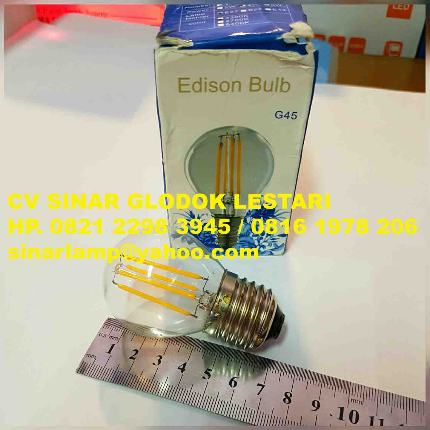 Lampu Bohlam Edison LED Vintage 4 watt G45